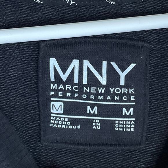 Marc New York Performance T-Shirt Dress Solid Black Lace Up Side Size Medium - Picture 6 of 12